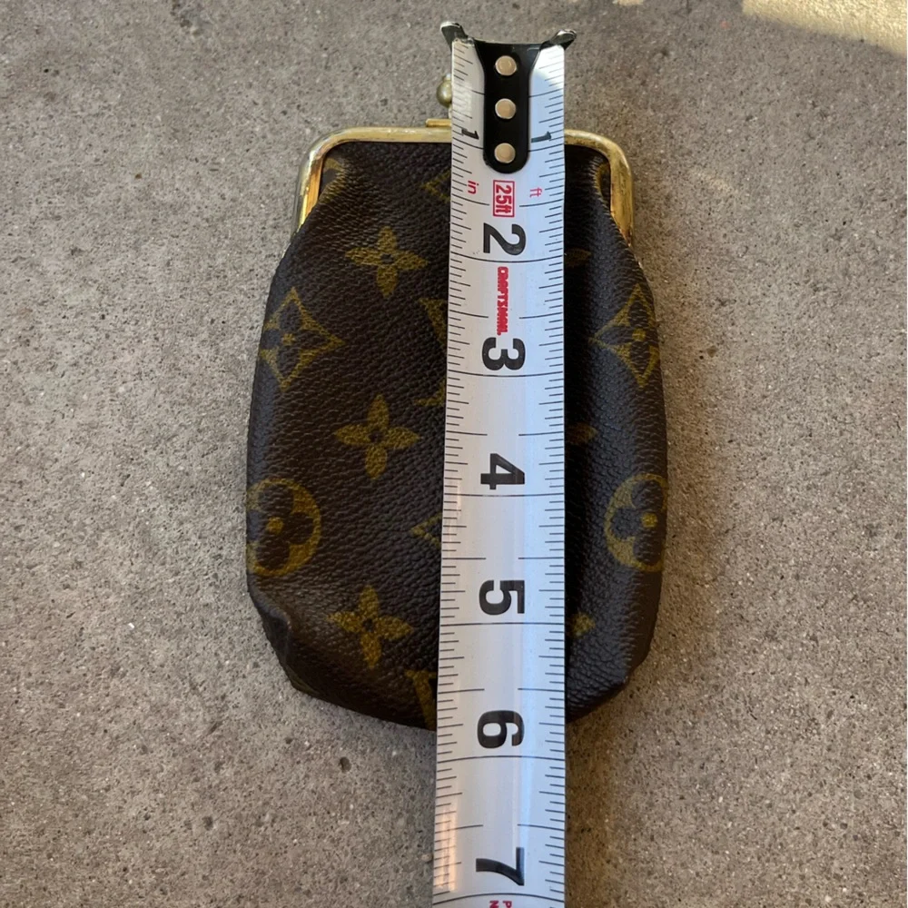 Vintage Louis Vuitton Brown Multi Leather Coin Purse 1960's RARE - Picture 5 of 12